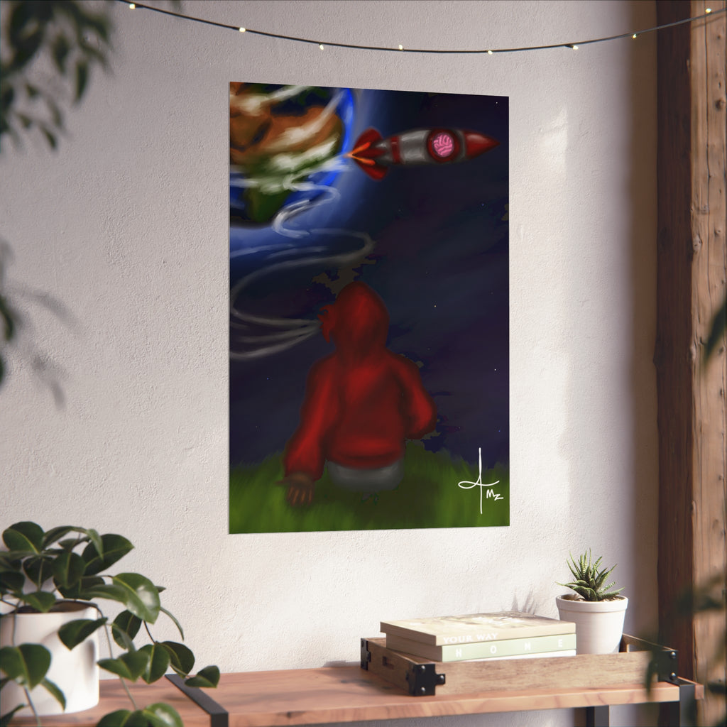 “Spaced Out” Matte poster