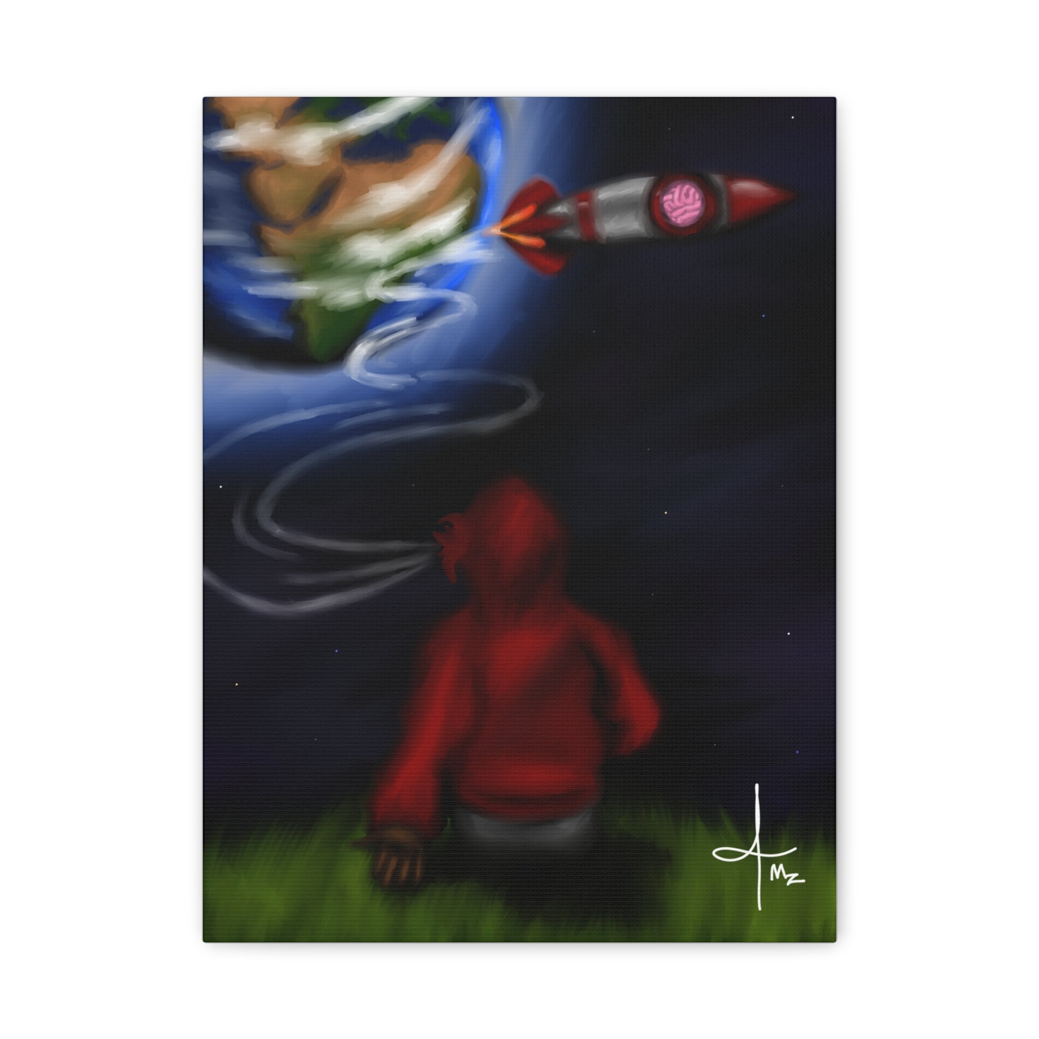 “Spaced Out”  Matte Canvas, Stretched, 1.25"