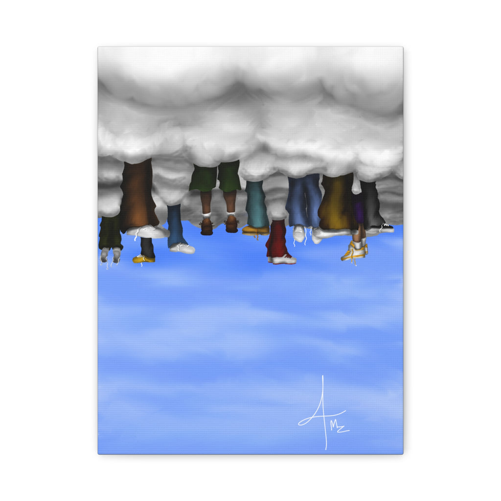 “Cloudy Brain Club” V.1. Matte Canvas, Stretched, 1.25"