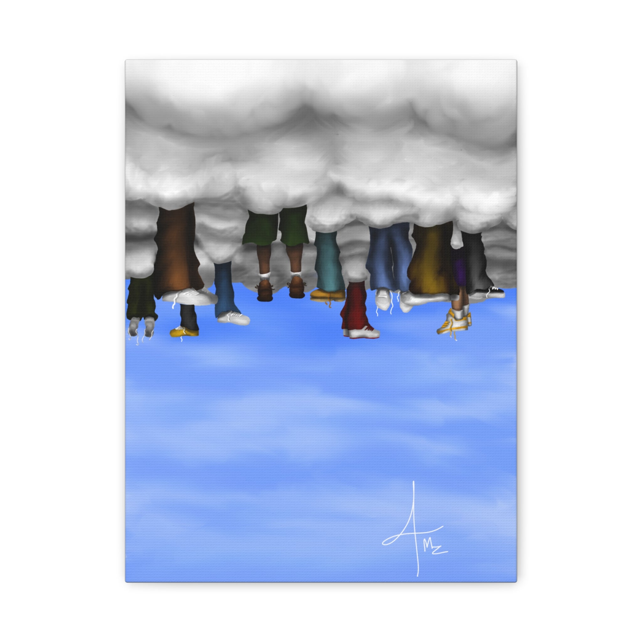 “Cloudy Brain Club” V.1. Matte Canvas, Stretched, 1.25"