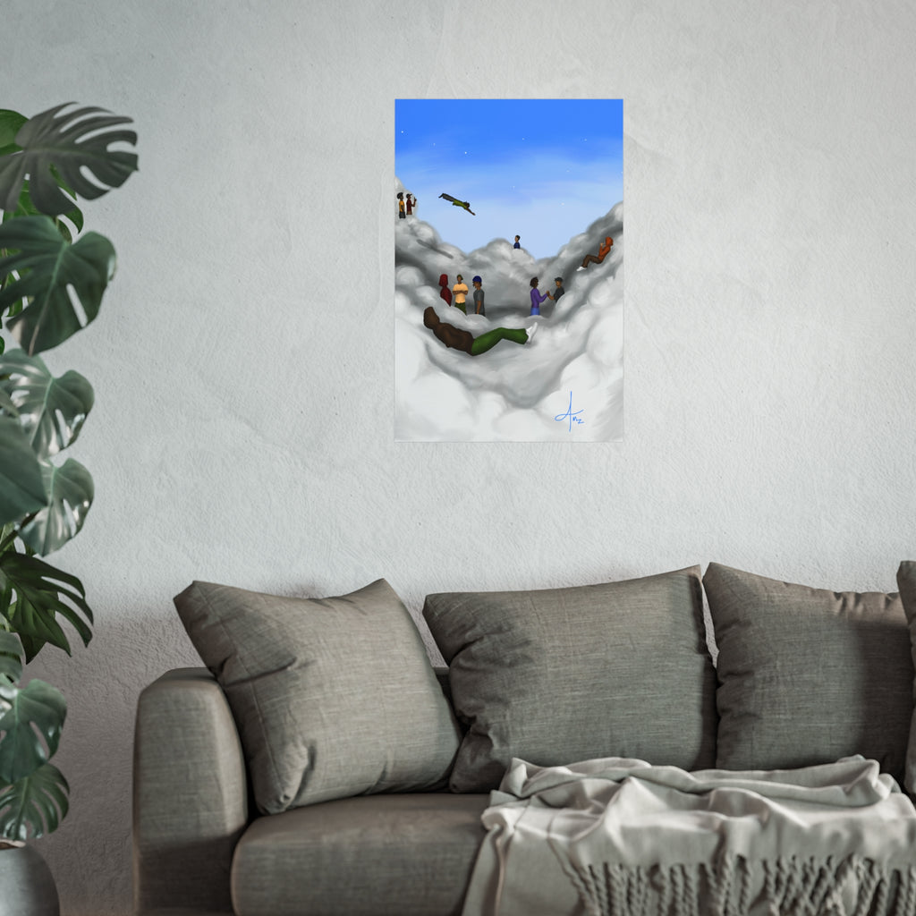 “Cloudy Brain Club” v.2 Matte poster