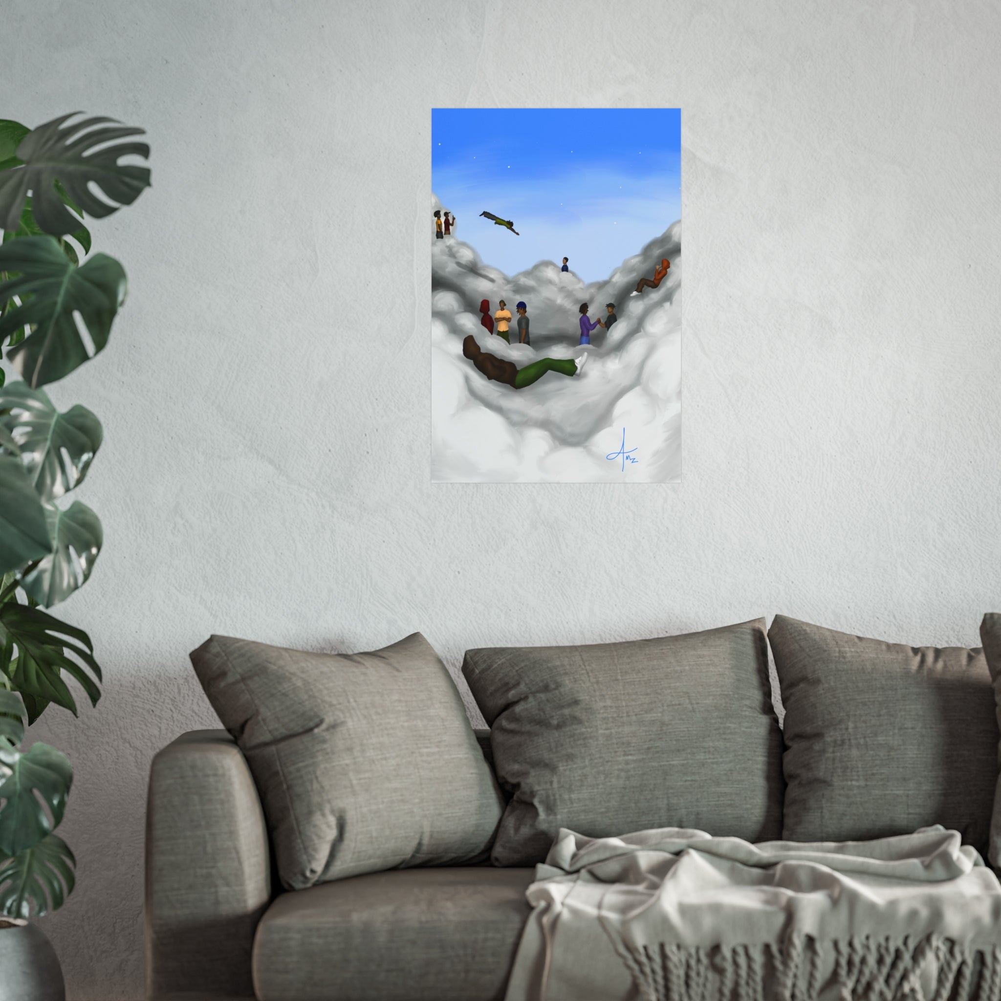 “Cloudy Brain Club” v.2 Matte poster