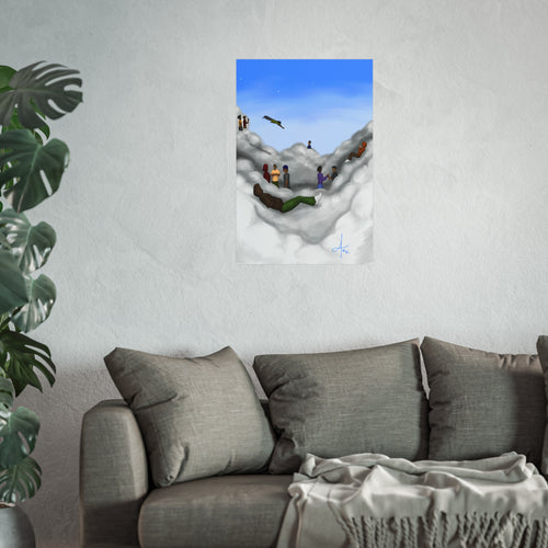 “Cloudy Brain Club” v.2 Matte poster