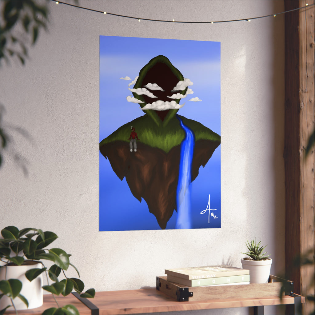 “In my own world” Matte poster