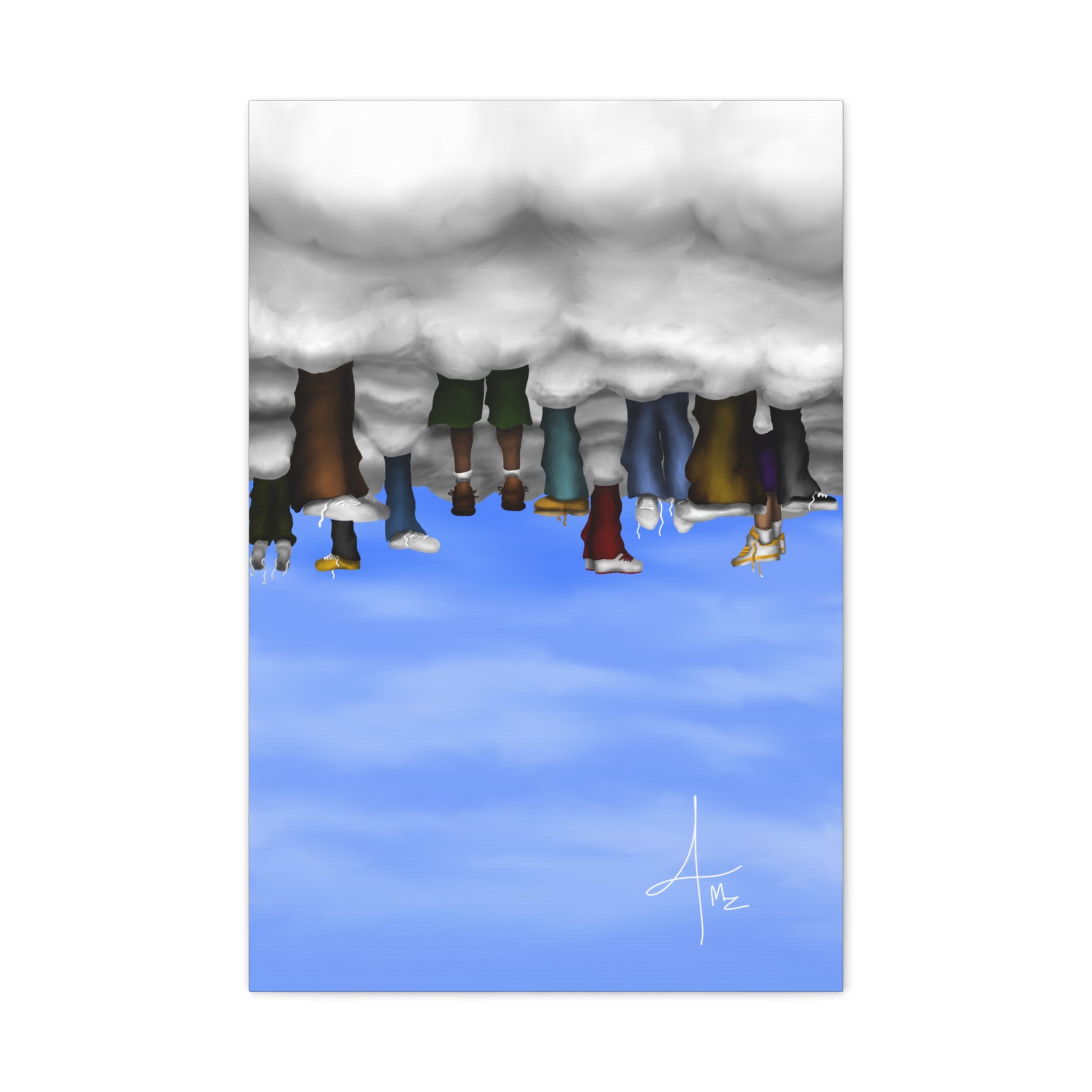 “Cloudy Brain Club” V.1. Matte Canvas, Stretched, 1.25"