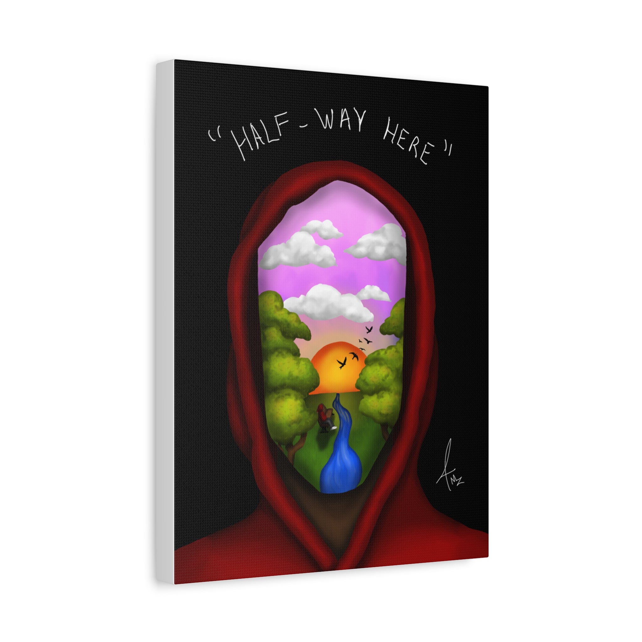 “Half-Way Here”  Matte Canvas, Stretched, 1.25"