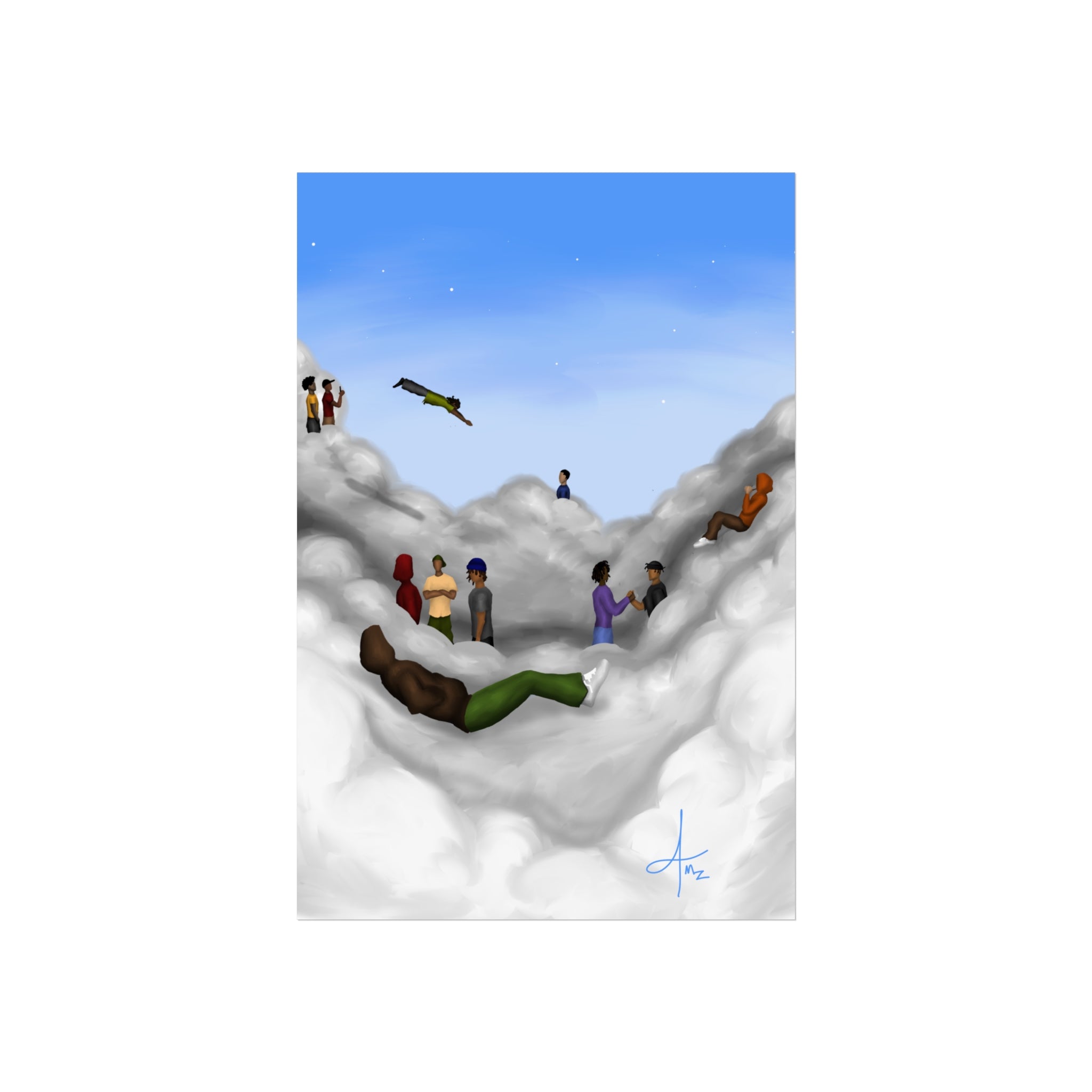 “Cloudy Brain Club” v.2 Matte poster