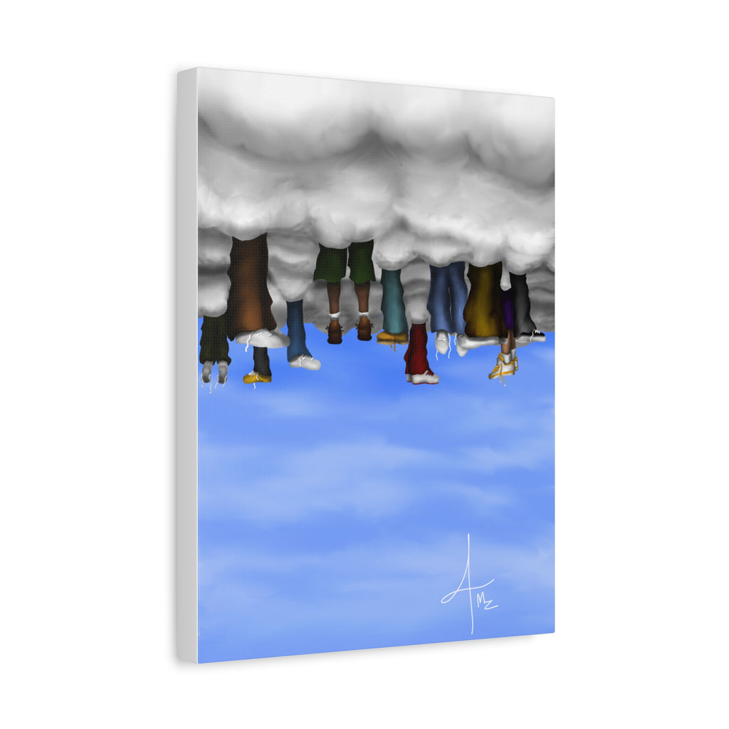 “Cloudy Brain Club” V.1. Matte Canvas, Stretched, 1.25"