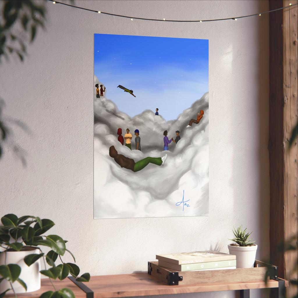 “Cloudy Brain Club” v.2 Matte poster