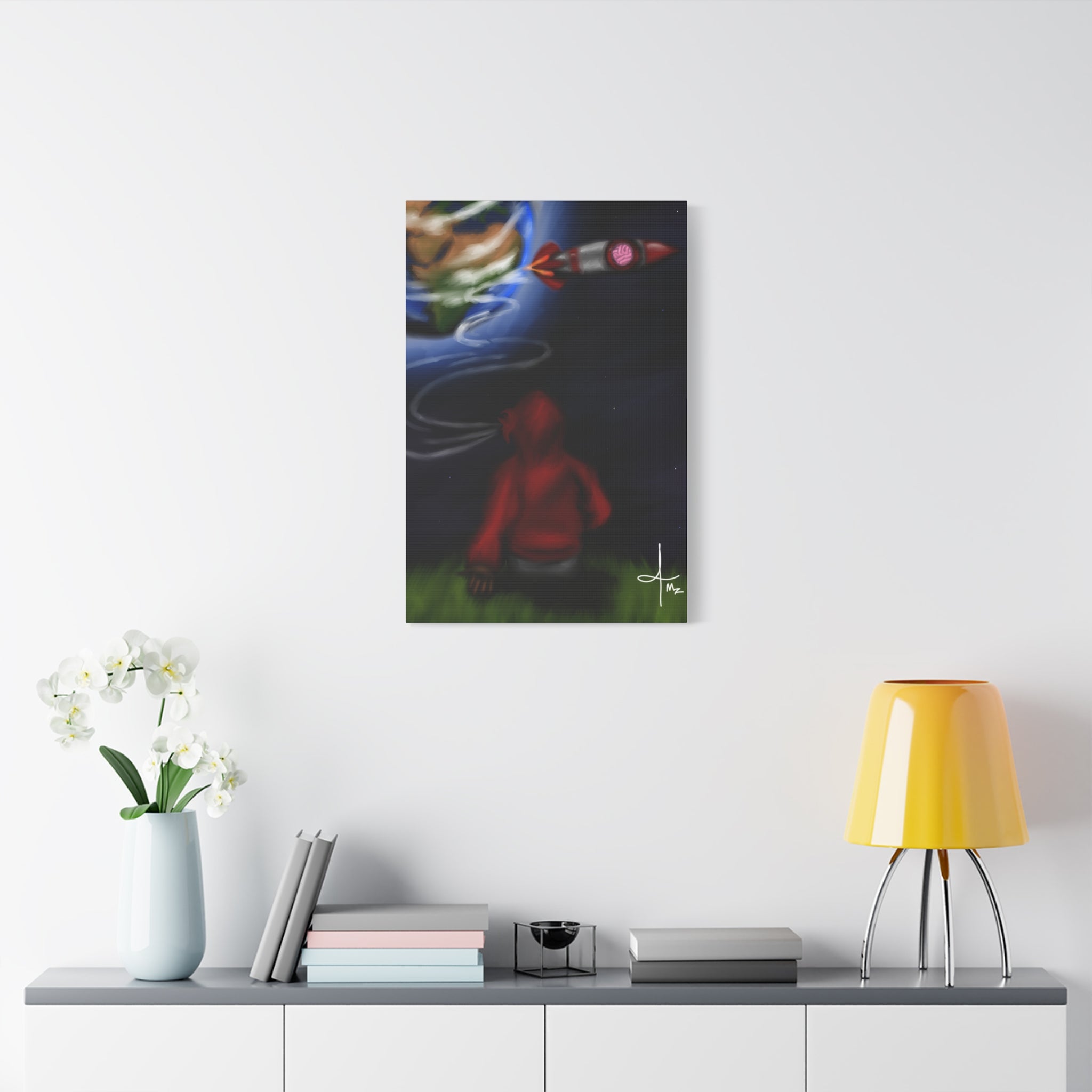 “Spaced Out”  Matte Canvas, Stretched, 1.25"